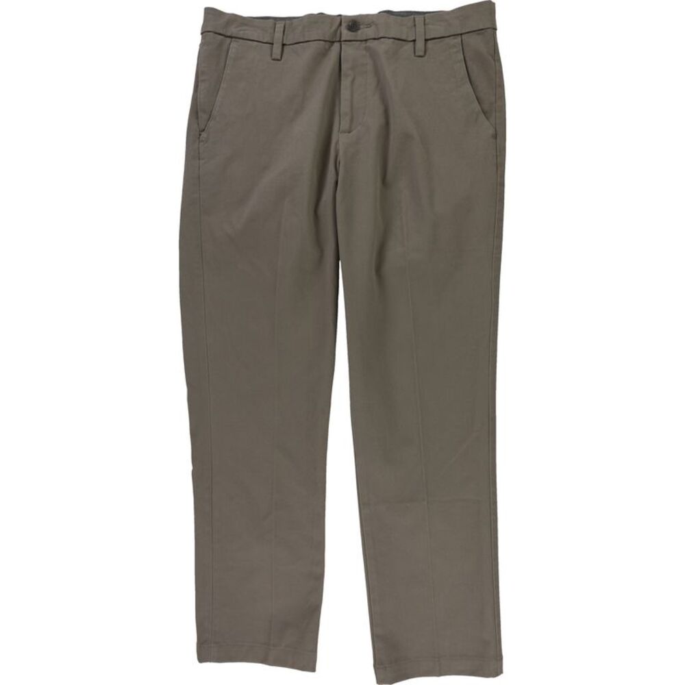Dockers Mens Plus Size Button Front Tapered Slim Chino Casual Pants, NWT